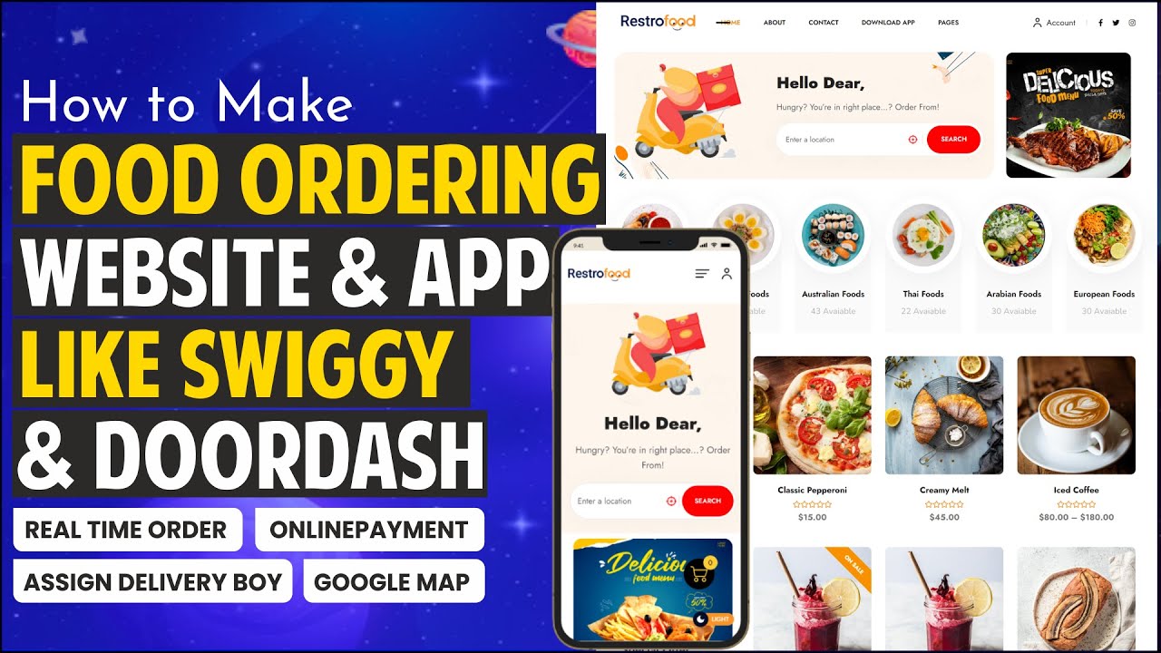 Food Delivery App Source Code  Complete Online Ordering System with Admin Panel